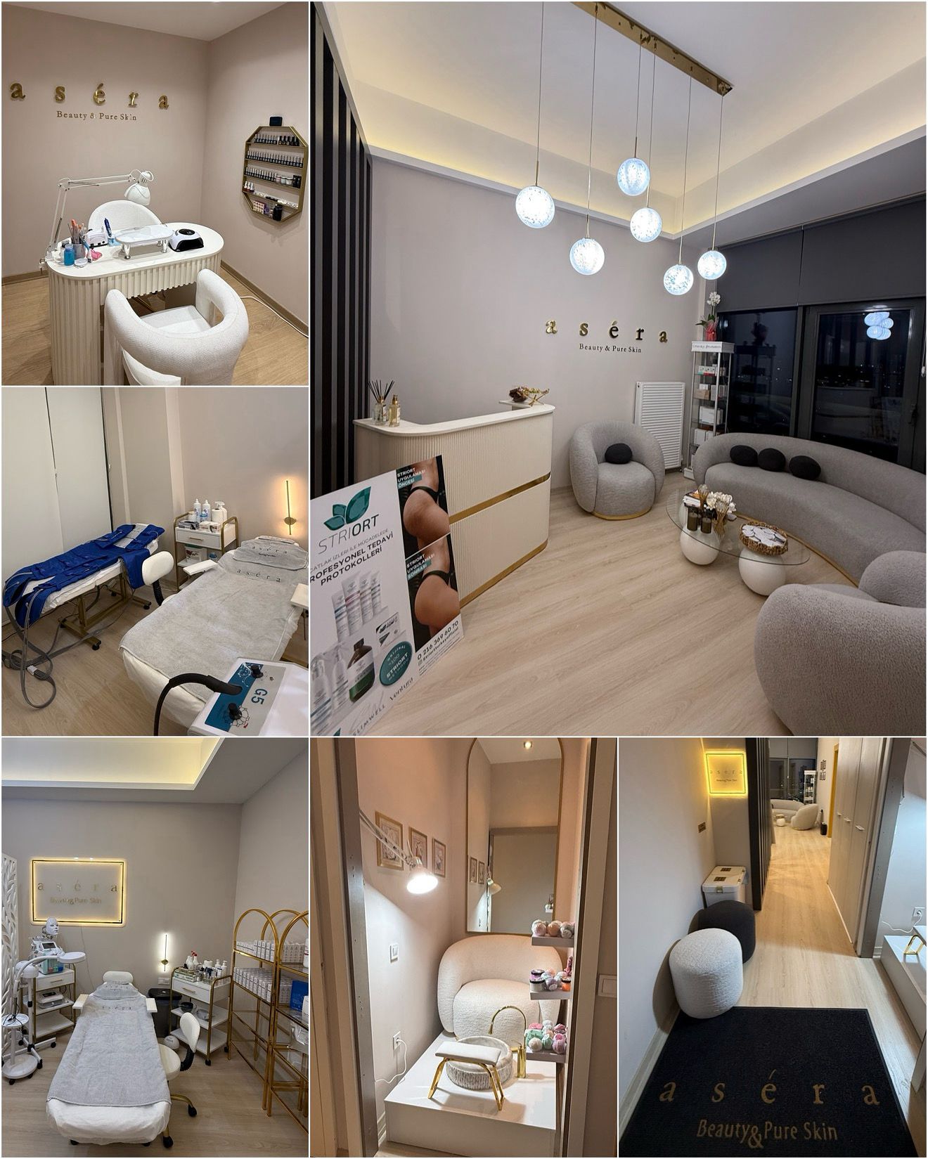 Asera Güzellik Merkezi salon görünümü
